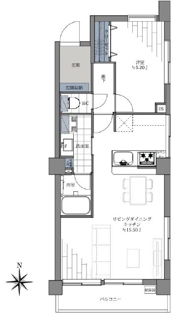 東高ペアシティ-間取り