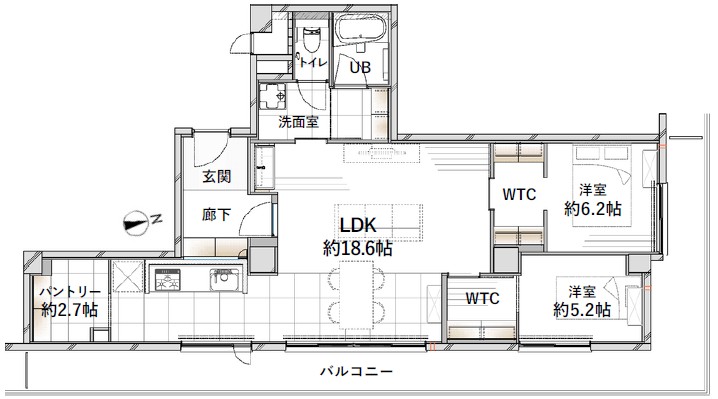 セントラル乃木坂-間取り