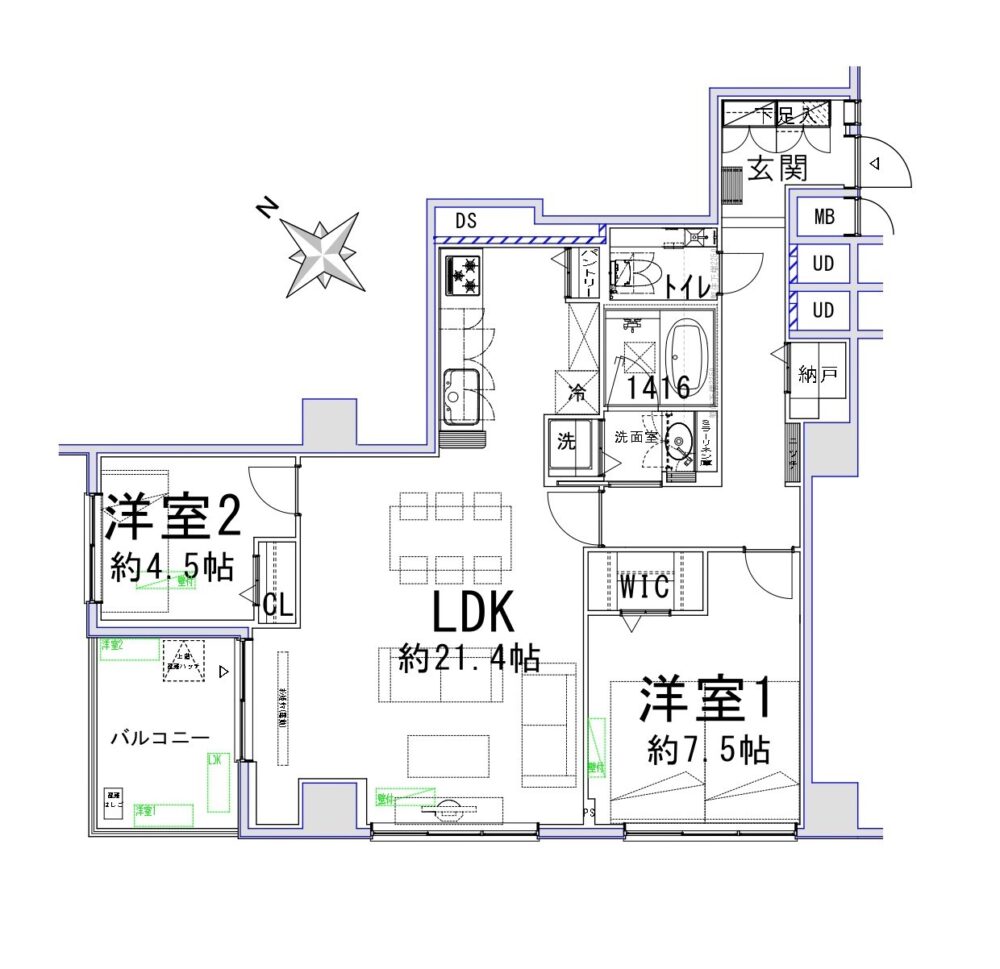 マノー乃木坂-間取り