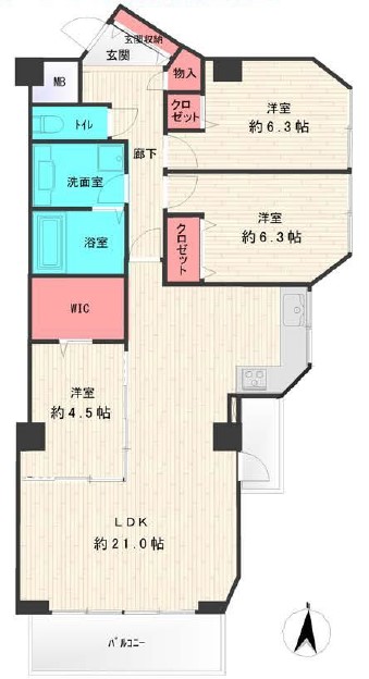 藤和白金台コープ-間取り