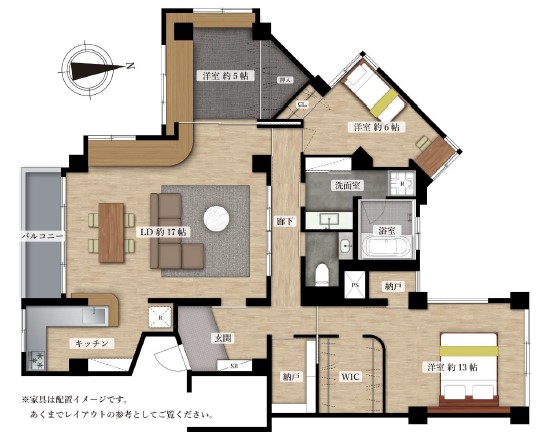 代々木台マンション-間取り