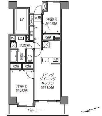 イトーピア目黒青葉台-間取り