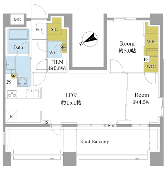 リビオレゾン渋谷笹塚-間取り