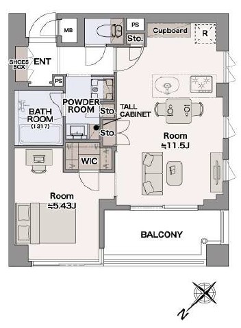 神宮前シティハウス-間取り
