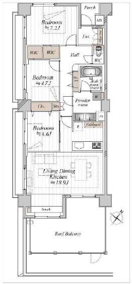 クレッセント目黒青葉台-間取り