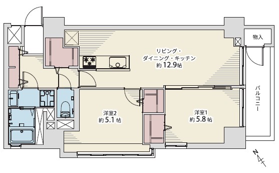 南青山セピアコート-間取り
