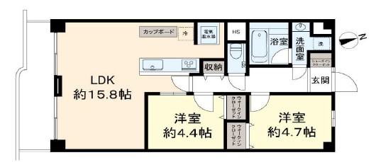 目黒台スカイマンション-間取り