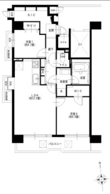 サンコート中野-間取り