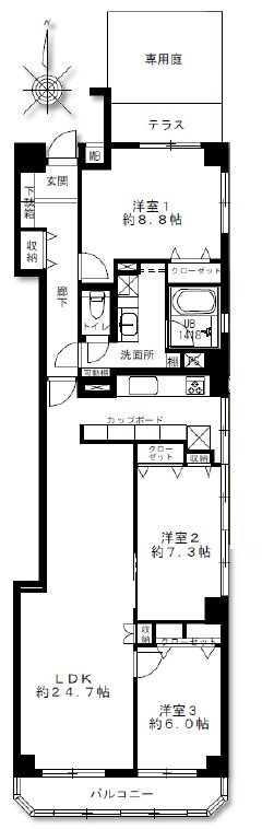 サングリア中目黒-間取り