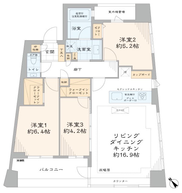 プラウド新宿御苑エンパイア-間取り