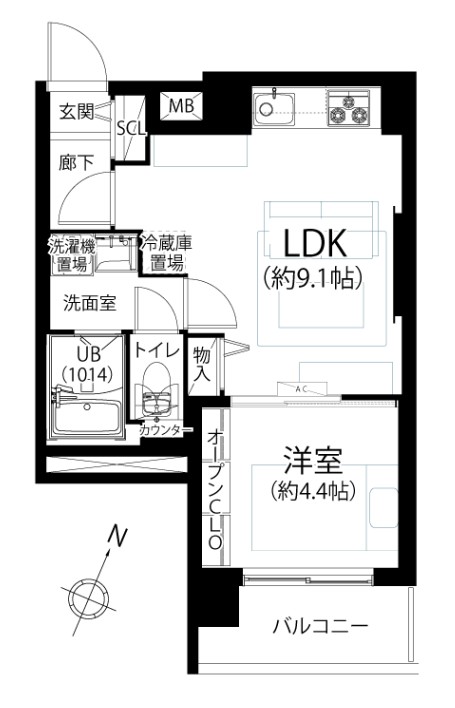 小鳩マンション2階-間取り