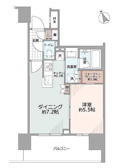 ザパークハウス渋谷美竹-間取り