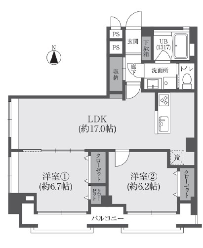 セブンスターマンション北沢-間取り