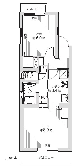 代官山ローヤルコーポ-間取り