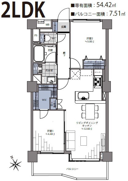 北参道ダイヤモンドパレス-間取り