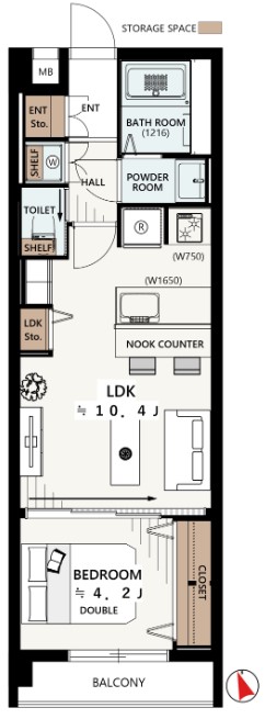 渋谷マンション-間取り