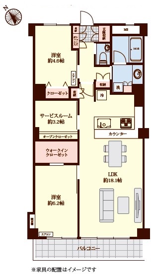 秀和第二南平台レジデンス-間取り