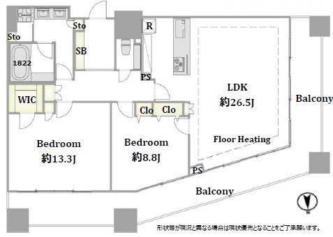 コンシェリア西新宿タワーズウエスト-間取り