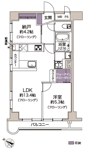 セブンスターマンション中目黒-間取り