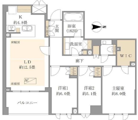パークコート渋谷大山町ザプラネ（清邸）-間取り