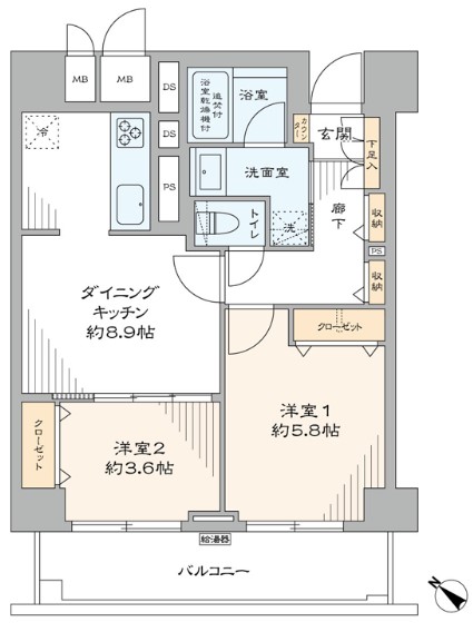 ファミール西新宿-間取り