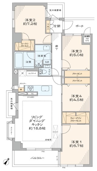 プレノ小石川-間取り