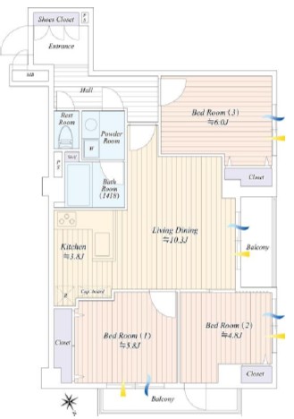 三光坂ホームズ-間取り