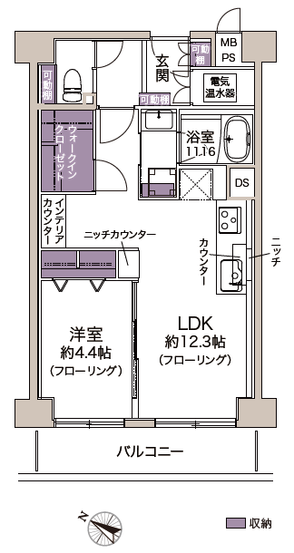 中野弥生町スカイハイツ-間取り