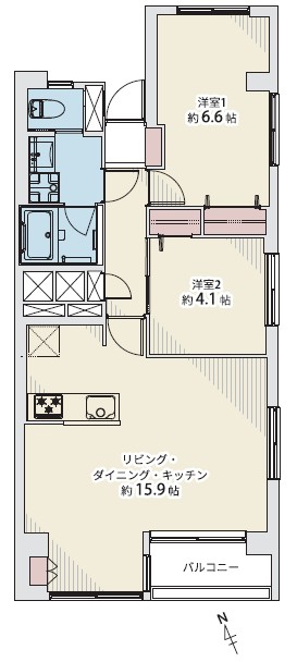 代官山エーデルハイム-間取り