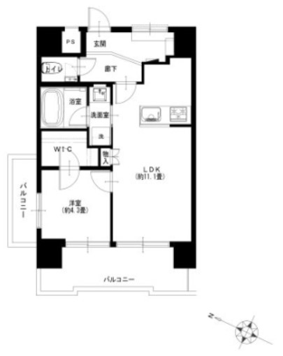 パラスト目黒三丁目-間取り