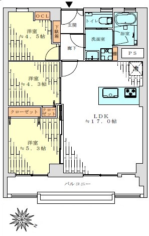 南平台アジアマンション-間取り