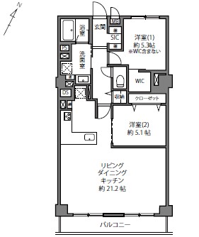 南平台マンション-間取り