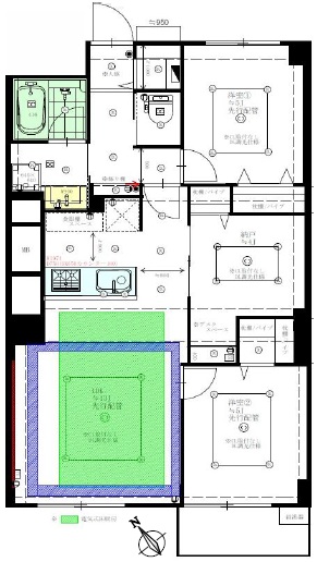 南平台マンション-間取り