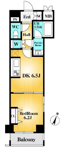 日神デュオステージ幡ヶ谷-間取り
