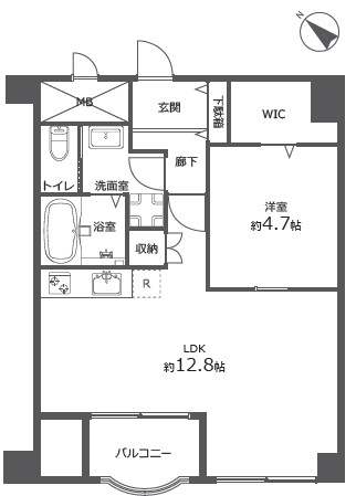 豊栄新都心マンション-間取り