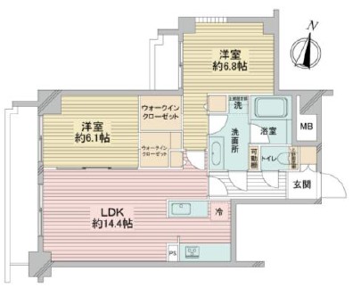 アドリーム笹塚-間取り