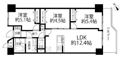 シャンボール三田-間取り