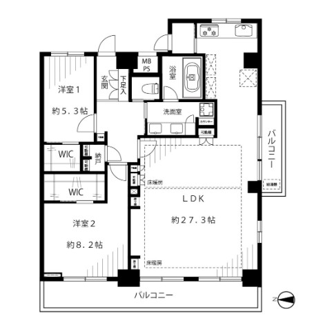 ハイネスロフティ-間取り