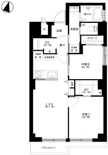 マンション第一明大前-間取り