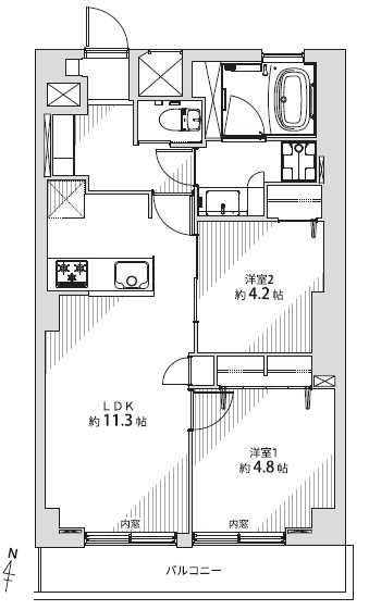 マンション第一明大前-間取り