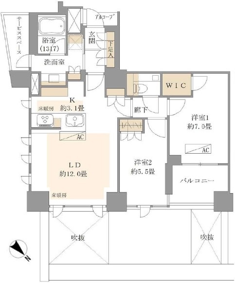 ジオ南青山-間取り