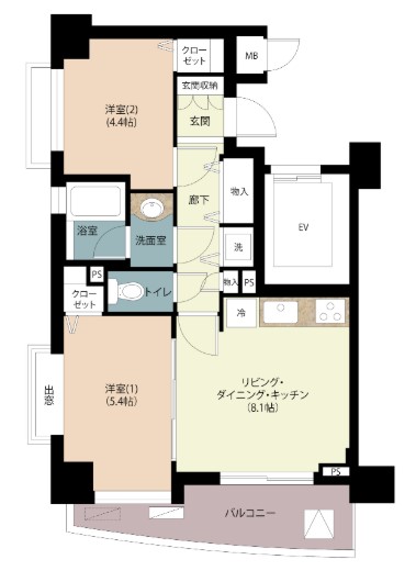 デュオスカーラ笹塚-間取り