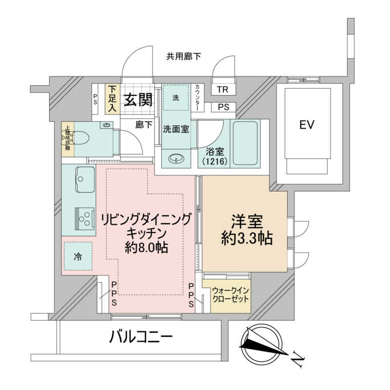 ピアース麻布十番-間取り