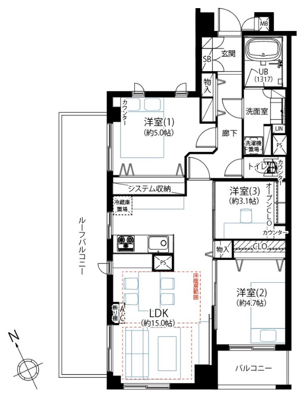 フェアロージュ永福町-間取り