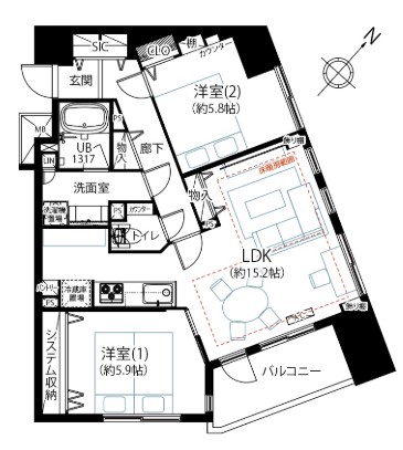 フェアロージュ永福町-間取り