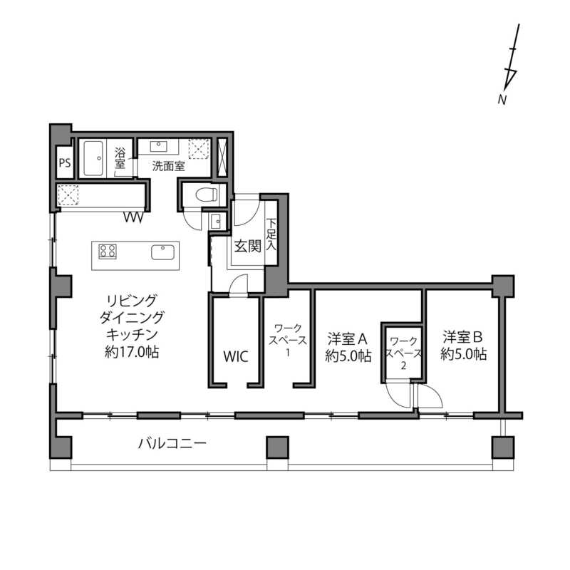 中野東豊マンション-間取り