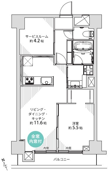 セブンスターマンション中目黒-間取り
