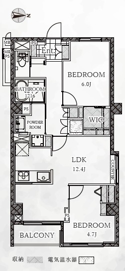 ノア南麻布-間取り