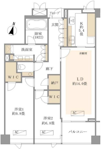 ルモンド代官山-間取り