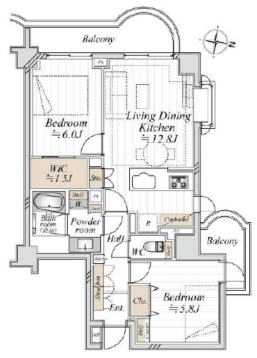 朝日マンション駒場-間取り